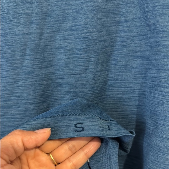 Lululemon Mens Large Metal Vent Tech Blue Short Sleeve T-Shir - Picture 4 of 6